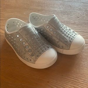 Native silver sparkle shoes